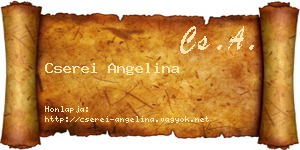 Cserei Angelina névjegykártya
